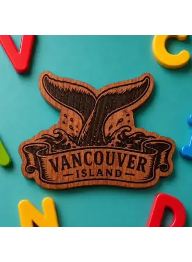 Vancouver Island Whale Tail Magnet