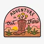Adventure is out there Sticker
