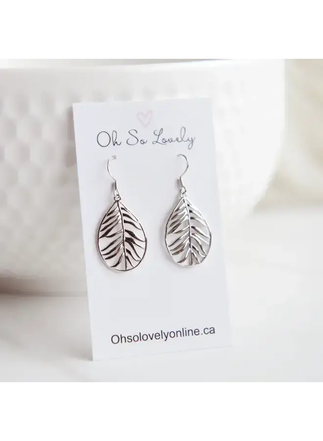 Lana Silver Leaf Earrings