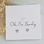 Paw Stud Earrings Silver