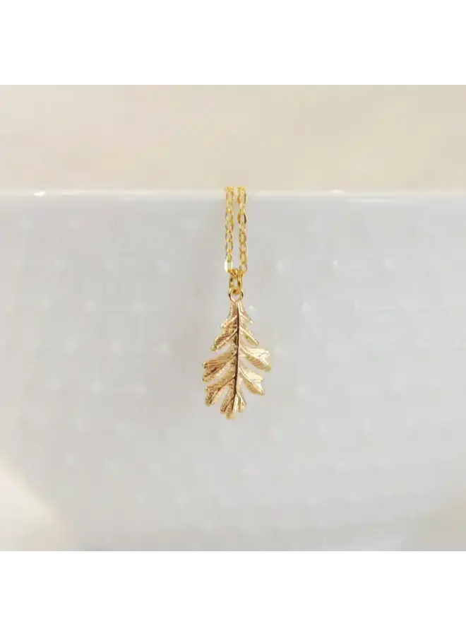 Oakley Oak Tree Necklace Yellow Gold