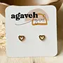 Onyx Heart Studs