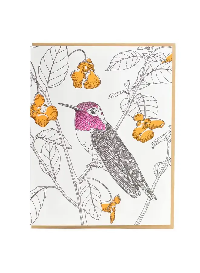 Anna's Hummingbird Card