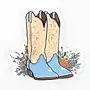 Cowboy Boots Sticker
