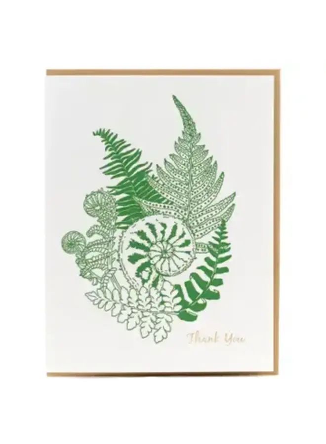 Fern Thank You Card