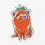 Strawberry Pig Sticker