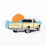 Sunset Truck Sticker