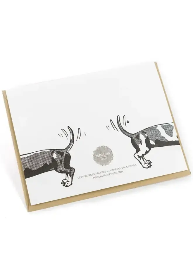 Wiener Dog Love Card