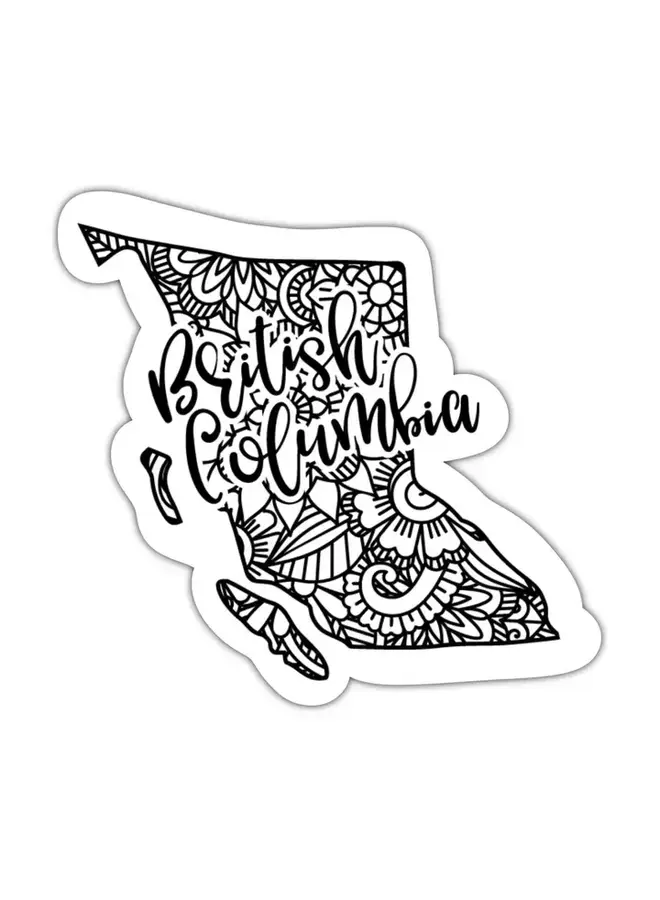 British Columbia Canada Vinyl Sticker