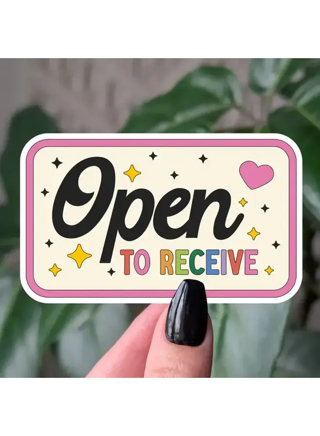 Open To Receive Sticker