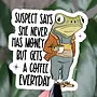 Suspect Challenge Frog Coffee Sticker