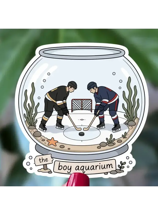 The Boy Aquarium Hockey Sticker