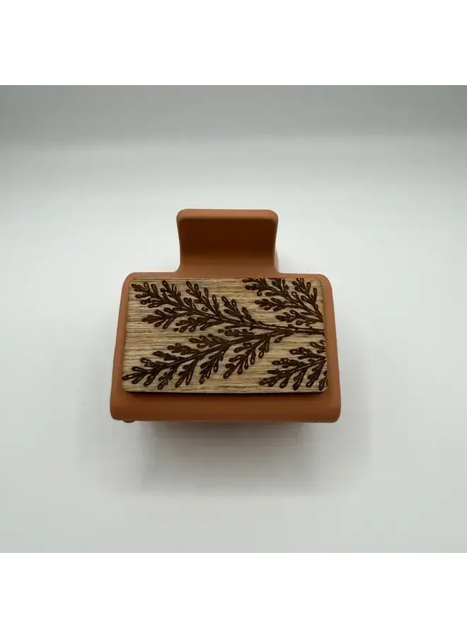 Cedar Wood Hair Clip Small