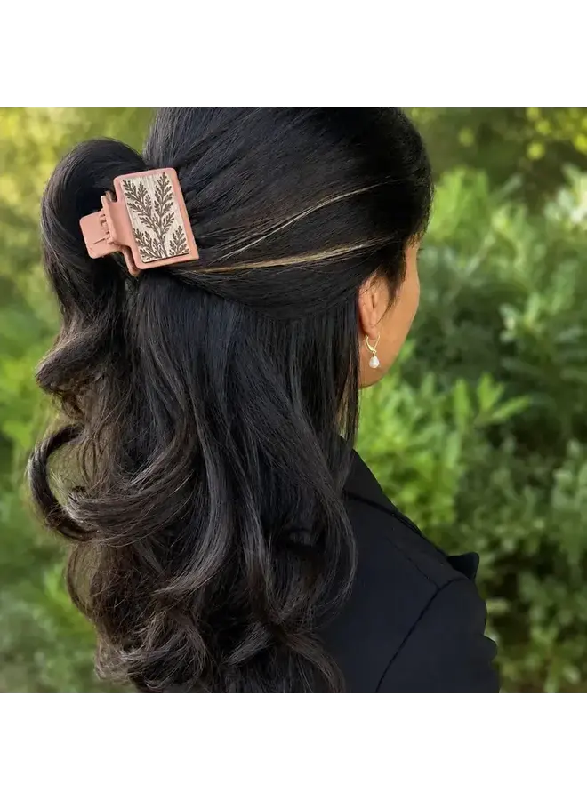 Cedar Wood Hair Clip Small