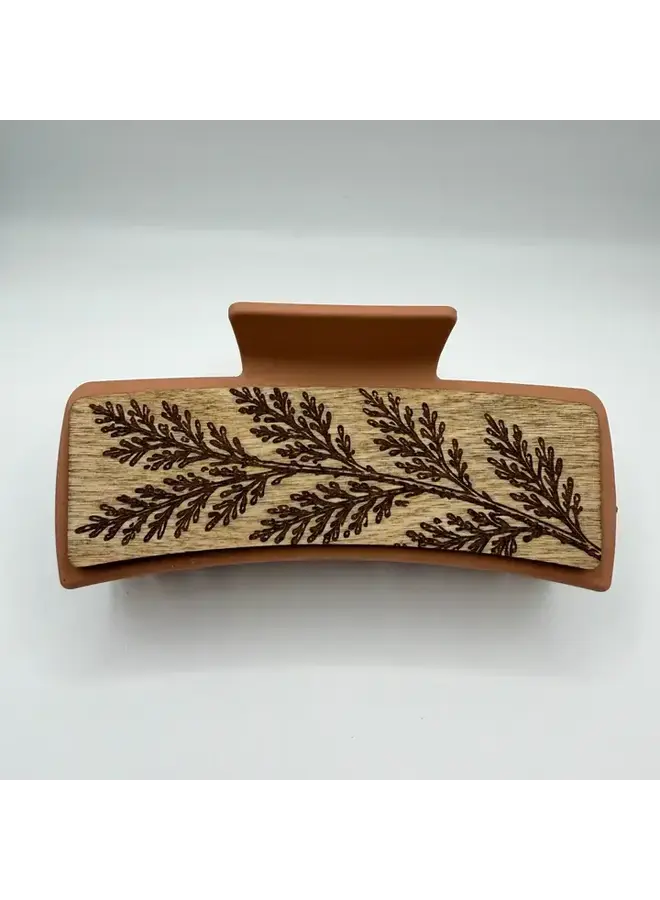 Cedar Wood Hair Clip Large