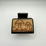 Mushroom Wood Hair Clip Small