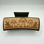 Mushroom Wood Hair Clip Large