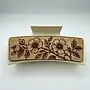Wild Rose Wood Hair Clip Large