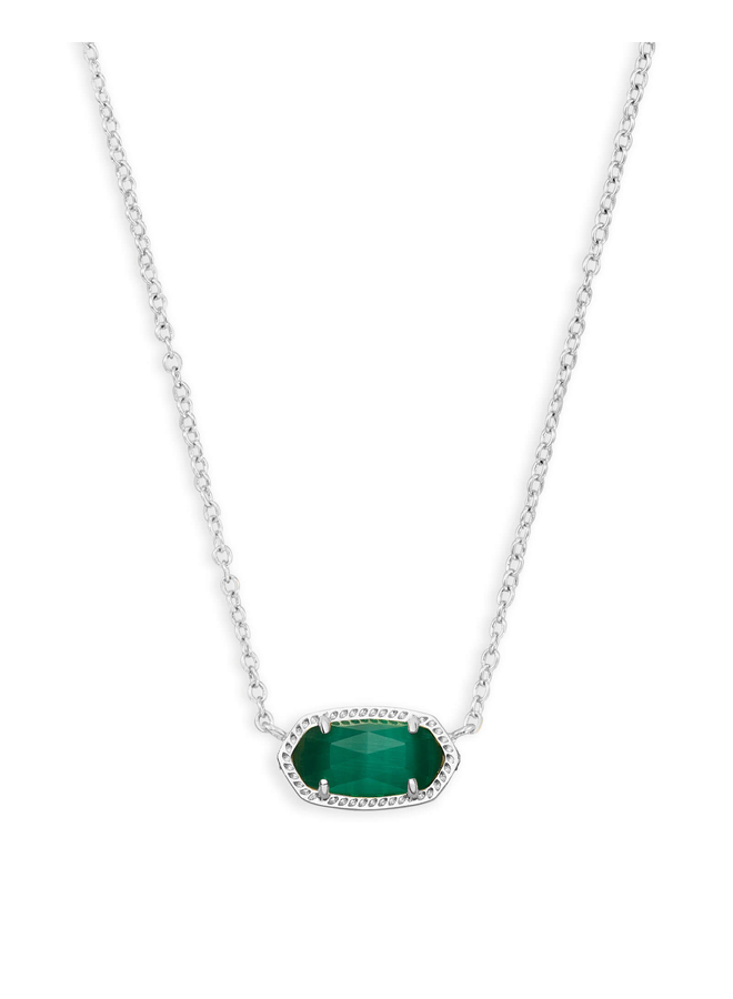 Elisa Necklace- Rhodium Birthstone Collection