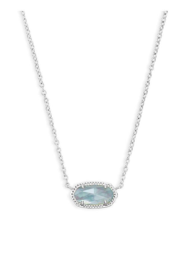 Elisa Necklace- Rhodium Birthstone Collection