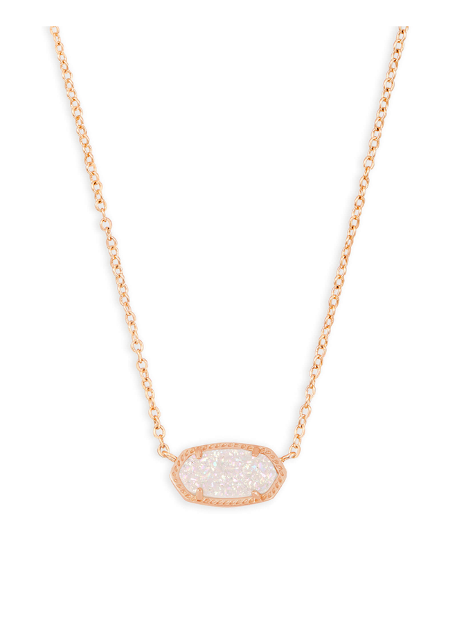 Elisa Necklace- Rose Gold Drusy Collection