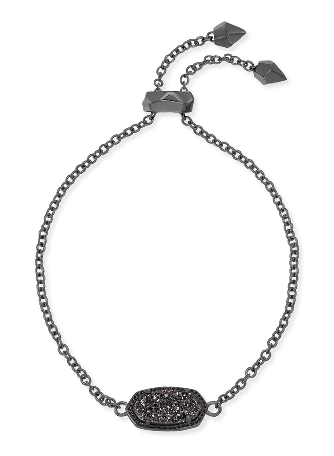 Elaina Bracelet- Gunmetal Drusy Collection