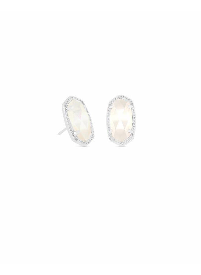 Ellie Stud Earring- Rhodium