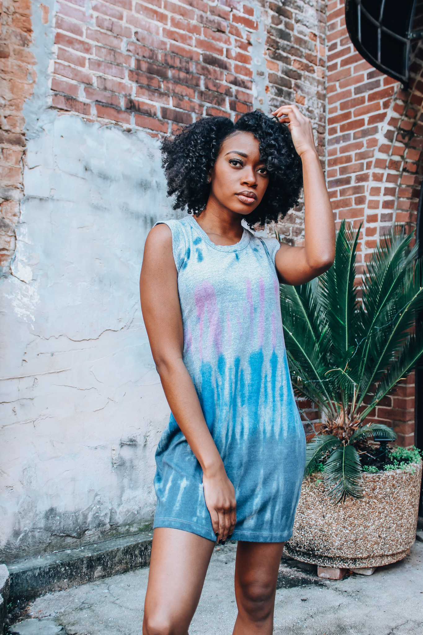 Antigua Tie Dye Jersey Tank Dress