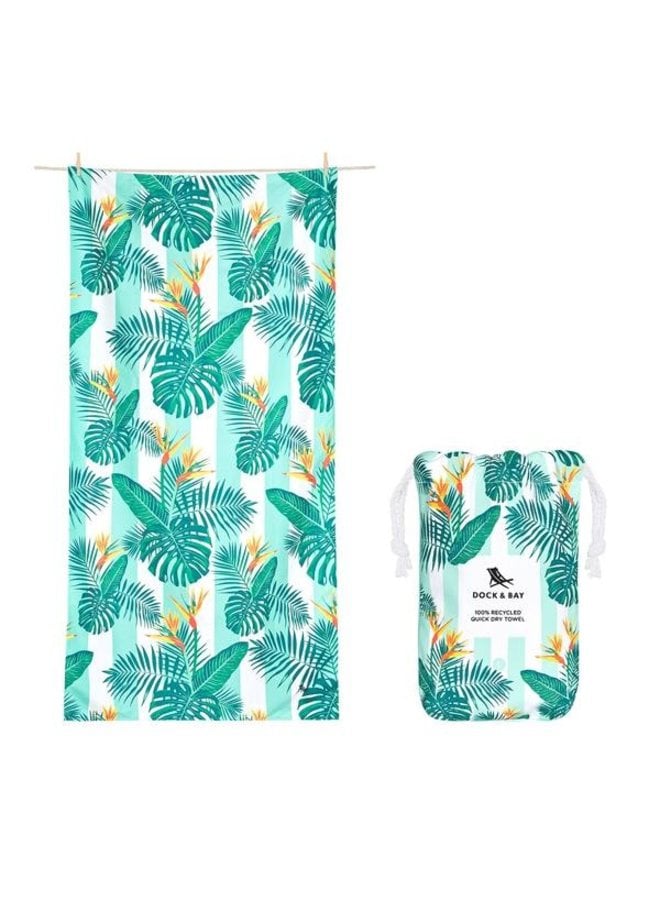 Quick Dry Beach Towel XL- Botanical