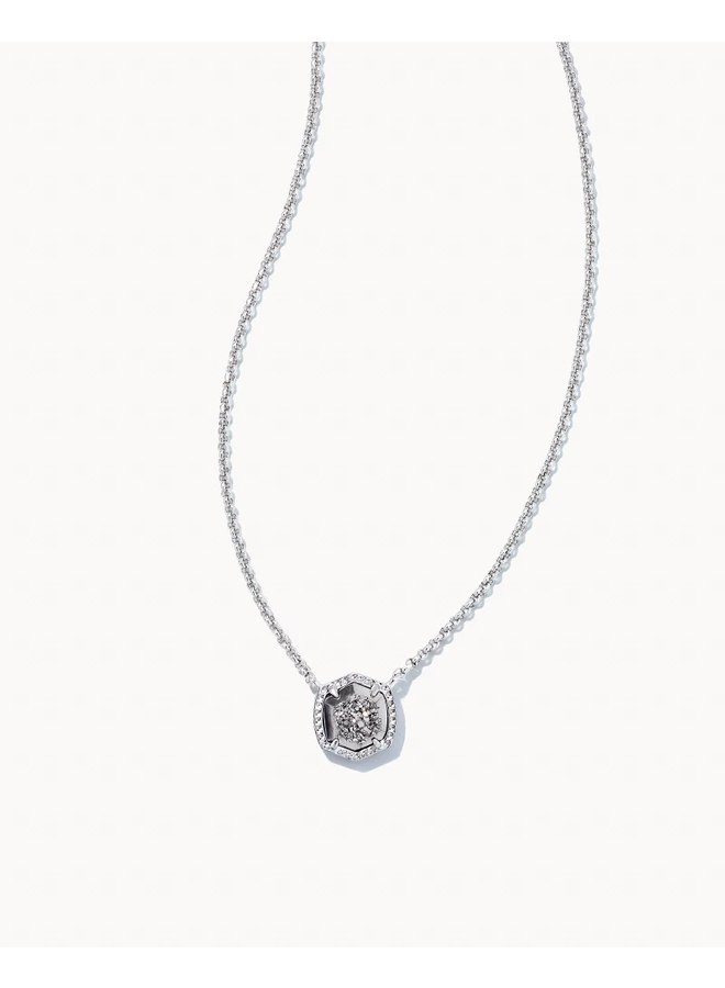 Davie Silver Pendant Necklace In Royal Blue Kyocera Opal – JULIA