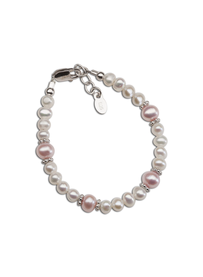 Addie Silver Pearl Baby Bracelet