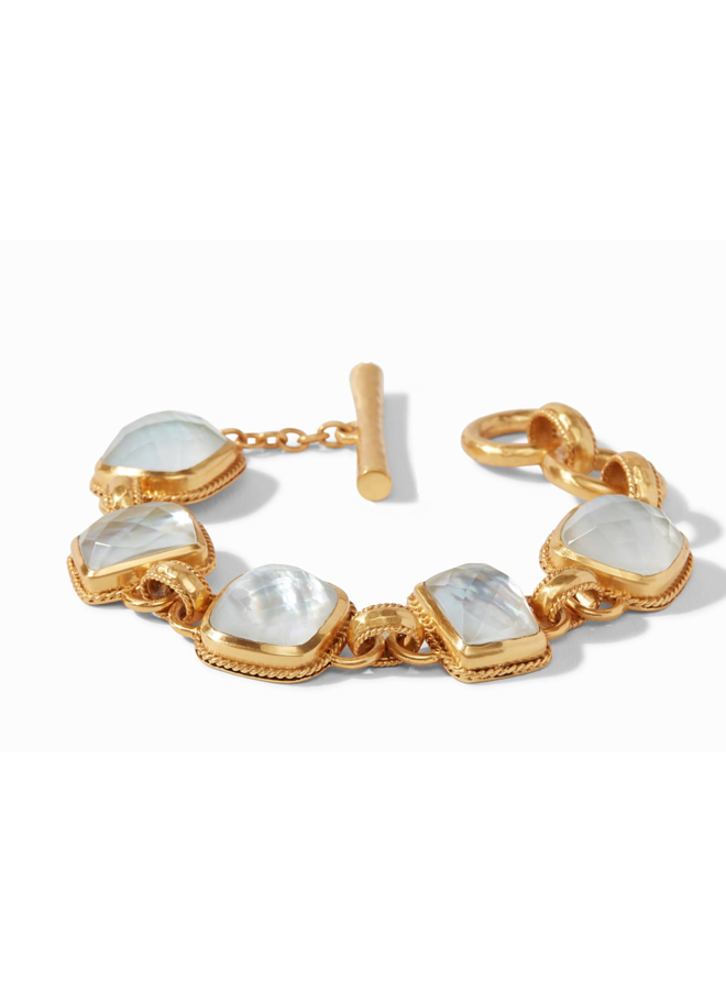 Savoy Demi Bracelet Gold Iridescent Clear Crystal