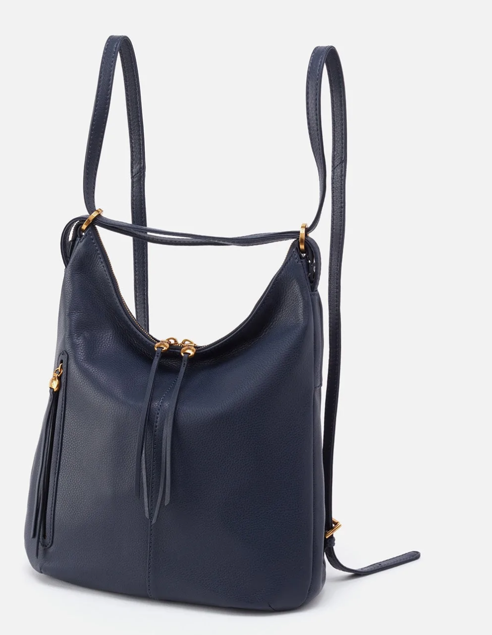 PERLINA Brown Leather Triangular Shape Backpack Purse in 2023 | Backpack  purse, Leather, Brown leather