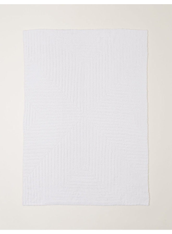 CozyChic Angular Rib Blanket in Cream