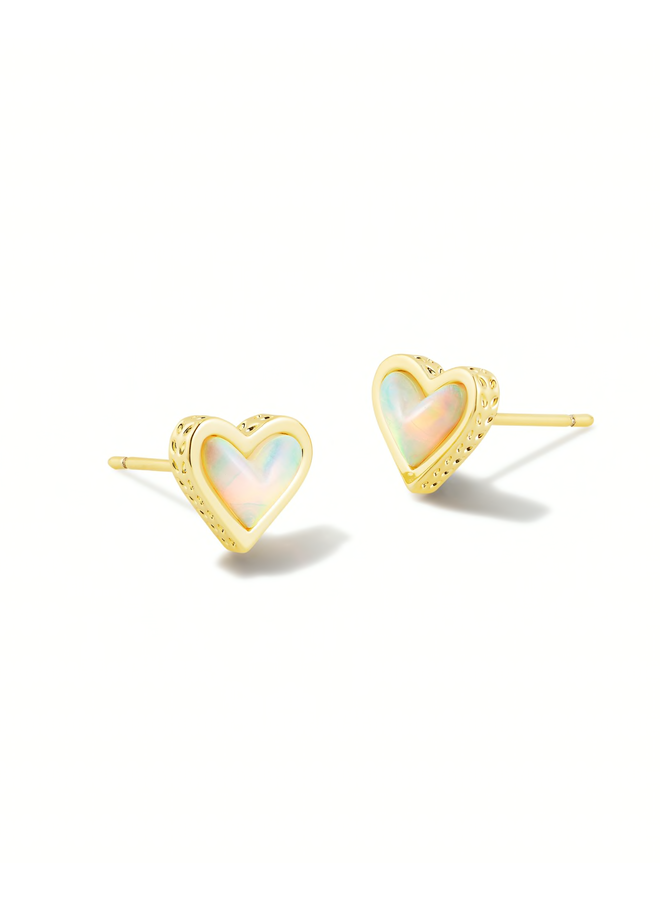 Framed Ari Heart Stud Earrings