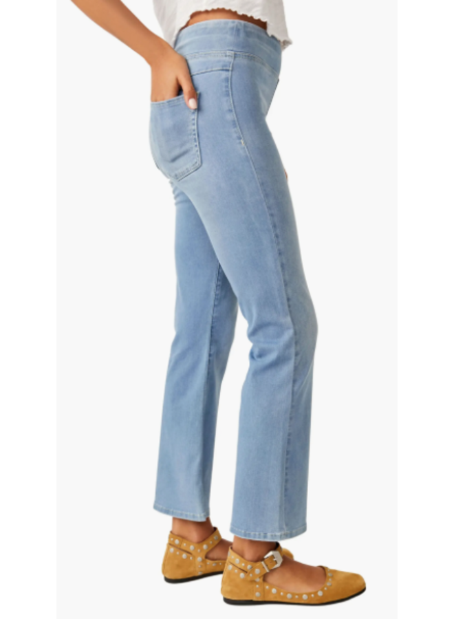 In My Feelings Cropped Slim Flare Jeans