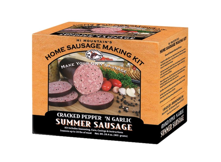 Hi Mtn Sausage Making Kit Cracked Pep & Garlic Mountain Man Outdoors