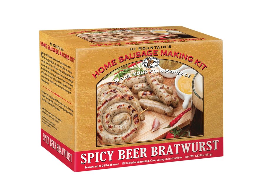 Hi Mtn Sausage Making Kit Spicy Beer Bratwurst Mountain Man Outdoors