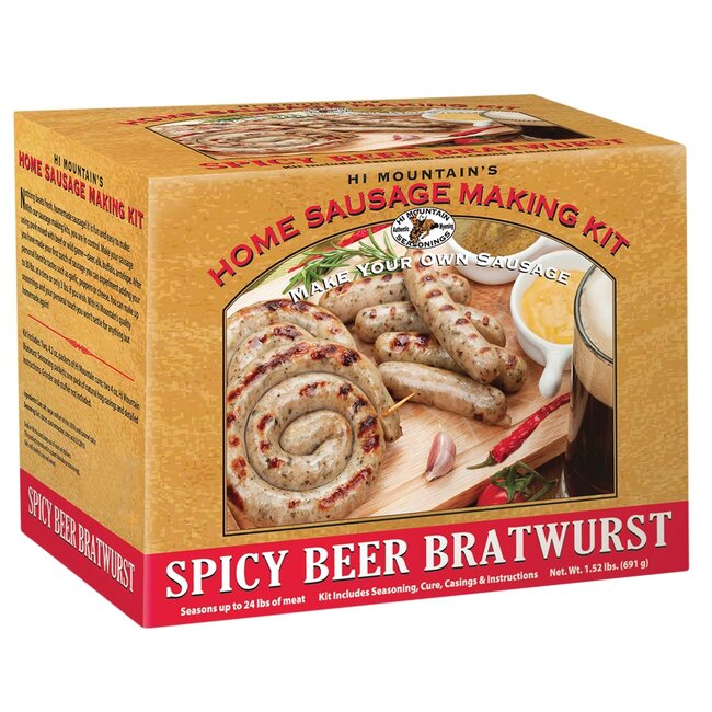 Hi Mountain Sausage Making Kit Spicy Beer Bratwurst