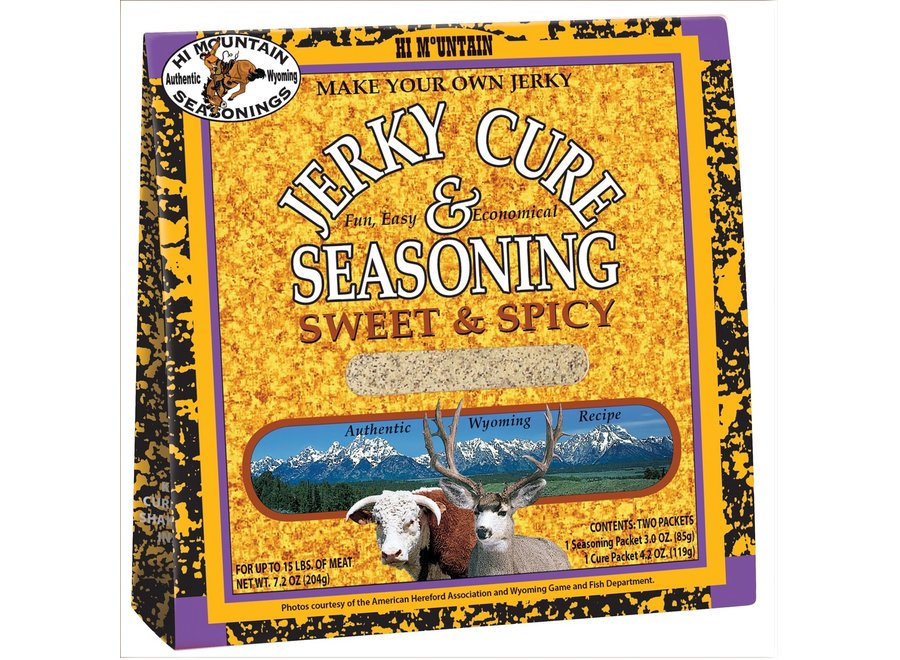 Hi Mtn Jerky Cure & Seasoning Sweet & Spicy Mountain Man Outdoors