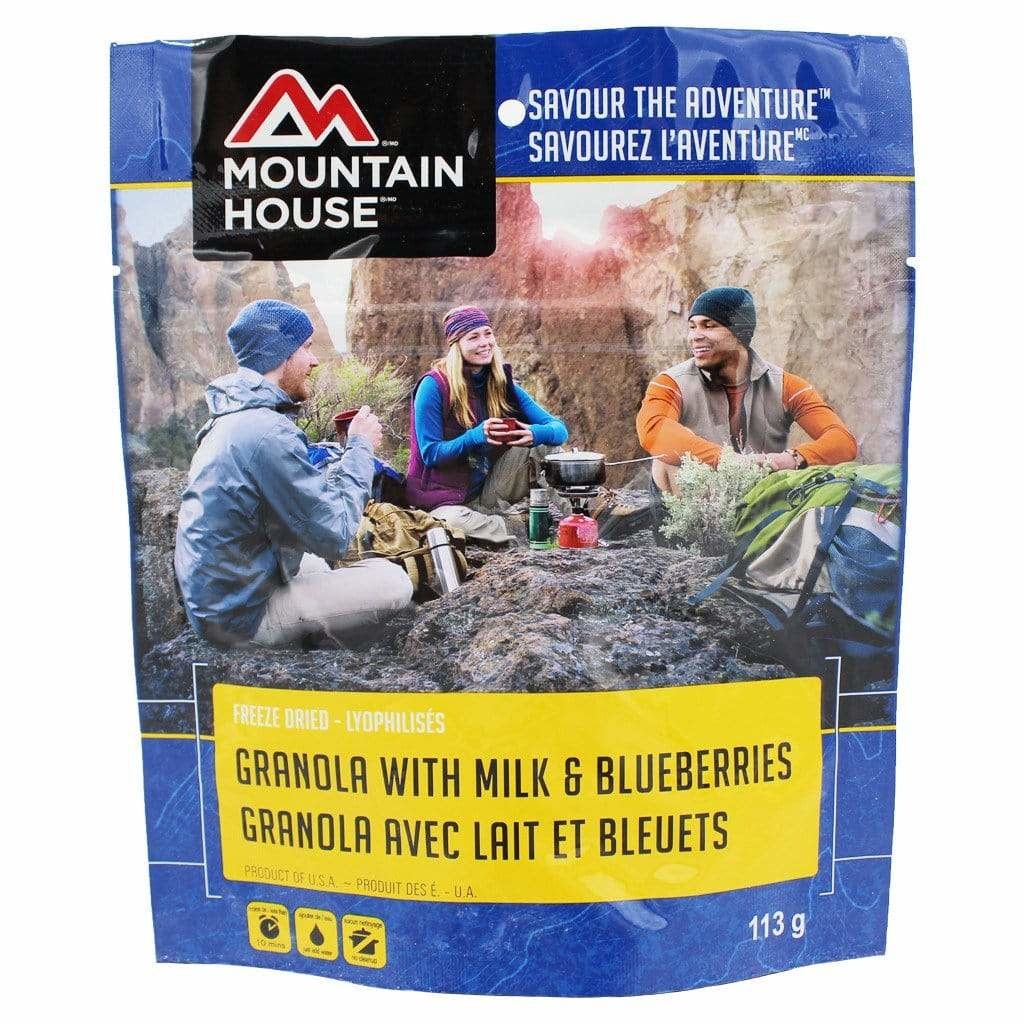 Mountain House Granola w/Milk & Blueberries Mountain Man Outdoors