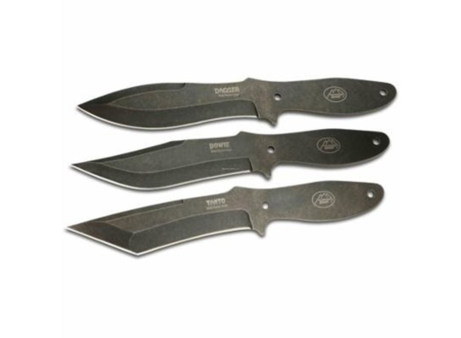 Outdoor Edge AS-300C Aero-Strike Throwing Knives, with Black Nylon Sheath