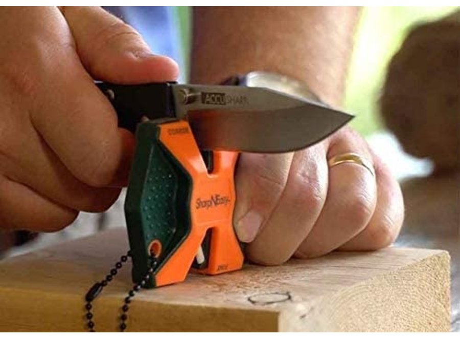 Sharp N Easy Blaze Orange 2-Step Ceramic Knife Sharpener
