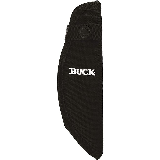 Buck Buck 691 Zipper-R Fixed Blade Hunting Knife 4.125" 420HC Stainless Steel Drop Point Gut Hook Blade Rubber Handle Black with Nylon Sheath