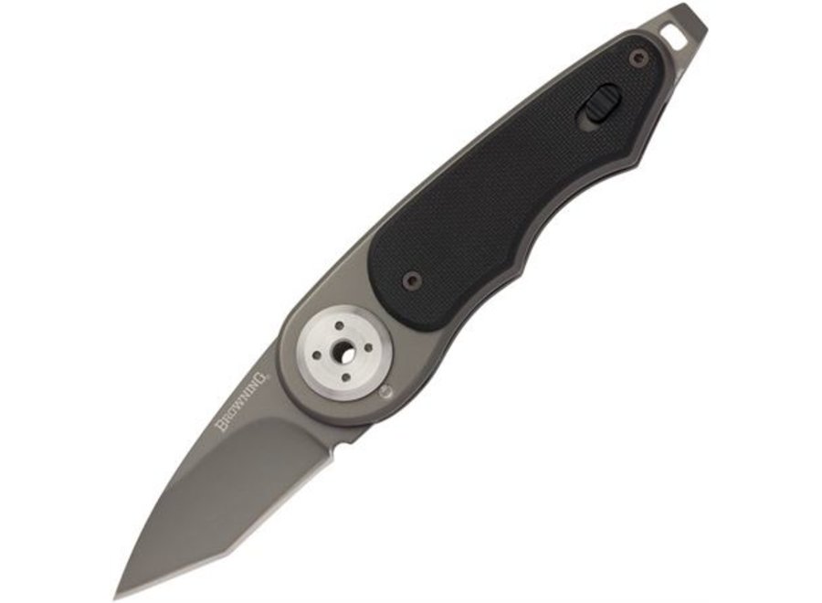 Browning 0076 Even Money Rotating Tanto Knife with Black G-10 Handle