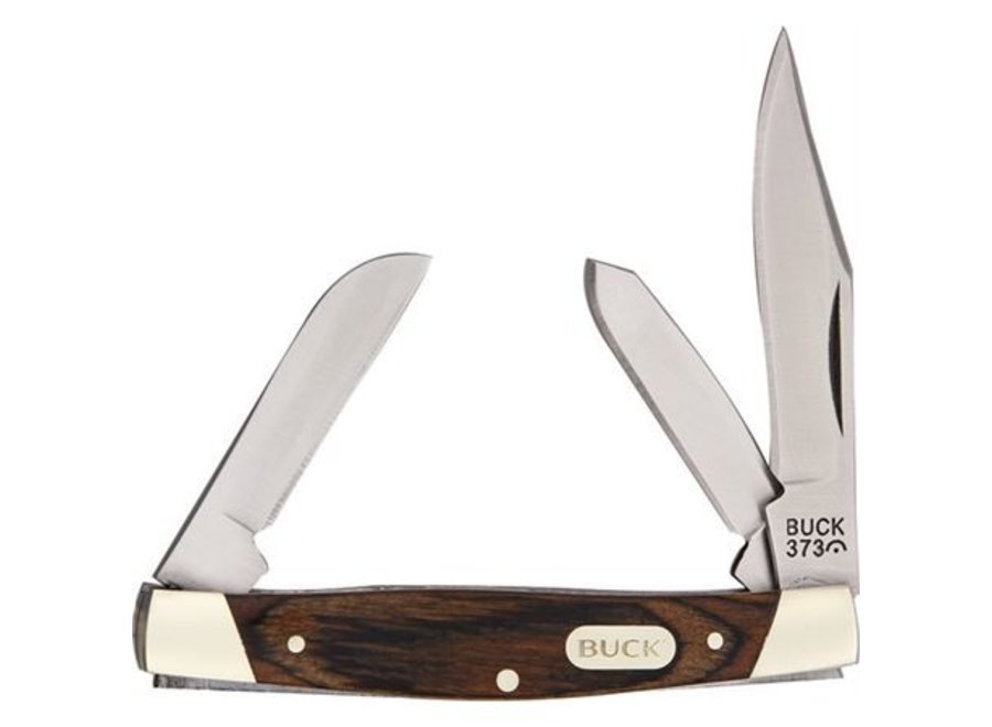 Buck 373 Trio Folding Pocket Knife with Wood Handle