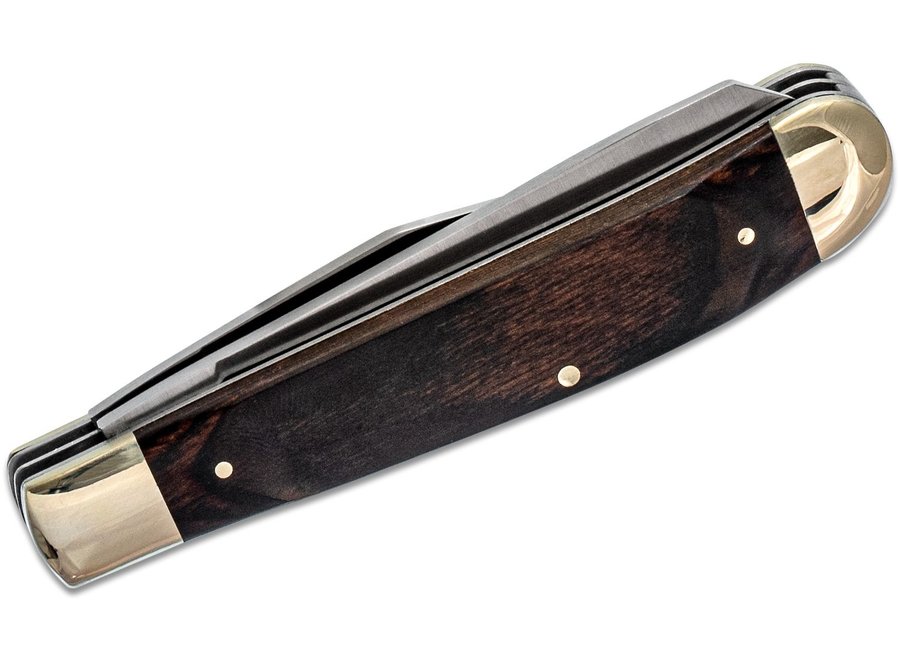 Buck 382 Trapper Two Blade Pocket Knife 3-1/2" Closed, Woodgrain Handles (0382BRW) - 5840