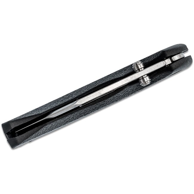 Buck Buck Bantam BBW Folding 2-3/4" Plain Satin Blade, Black Thermoplastic Handles