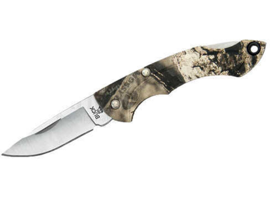Buck Knives Nano Bantam 1 7/8" Plain Satin Blade, Mossy Oak Country Break-Up ETP Handle,  0283CMS24
