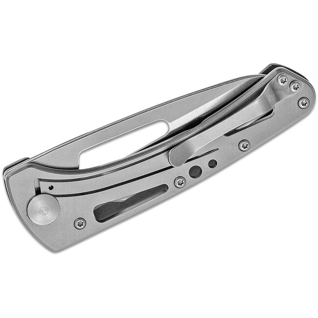 Buck Buck 418 Vertex Folder 3" Satin 420HC Plain Blade, Black Aluminum Handle